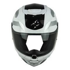 Casco Scorpion Exo-391 Arok Blanco Negro Gris 2