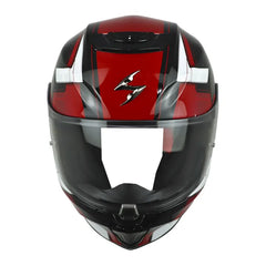 Casco Scorpion Exo-391 Cp Negro Rojo 2