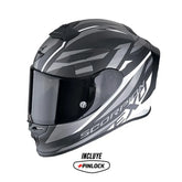 Casco Scorpion Exo-R1 Evo Carbon Air Negro Blanco