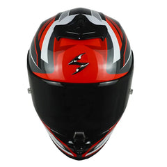 Casco Scorpion Exo-R1 Evo ll Air V Gris Blanco Rojo 2