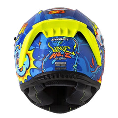 Casco Shaft 504 Love and Hate Azul Visor Iridium Azul 3