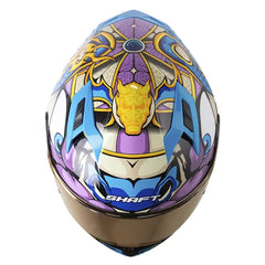 Casco Shaft 522sp Viserion Negro Morado Visor Iridium Morado 2