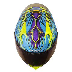 Casco Shaft 526sp Evo Armored Azul Morado Visor Iridium Morado 2