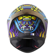 Casco Shaft 526sp Evo Armored Azul Morado Visor Iridium Morado 3