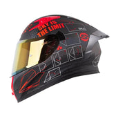Casco Shaft 526sp Evo Papyrus Gris Rojo Visor Iridium Rojo 1