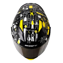 Casco Shaft 582Sp Evo People Walk Negro Amarillo Visor Iridium Silver 2