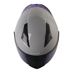 Casco Shaft 582Sp Evo Solid Gris Negro Visor Iridium Azul 2