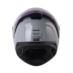 Casco Shaft 582Sp Evo Solid Gris Negro Visor Iridium Azul 3