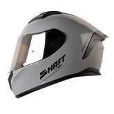 Casco Shaft 582Sp Evo Solid Gris Negro Visor Transparente Iridium Silver