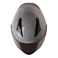 Casco Shaft 582Sp Evo Solid Gris Negro Visor Transparente Iridium Silver 2