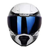 Casco Shaft 595 Original_Storm Blanco Gris Visor Iridium Azul 2