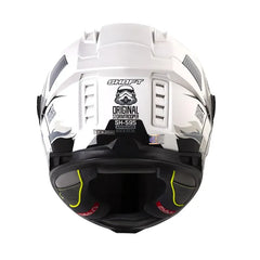 Casco Shaft 595 Original_Storm Blanco Gris Visor Iridium Azul 3