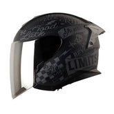 Casco Shaft Pro 240Dv Retrum Negro Gris Visor Iridium Silver
