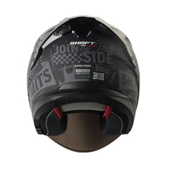 Casco Shaft Pro 240Dv Retrum Negro Gris Visor Iridium Silver 3