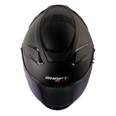 Casco Shaft Pro 606Sp Solid Negro Azul Visor Iridium Azul 2