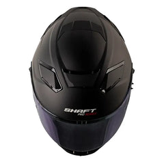 Casco Shaft Pro 606Sp Solid Negro Azul Visor Iridium Azul 2