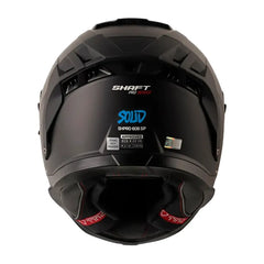 Casco Shaft Pro 606Sp Solid Negro Azul Visor Iridium Azul 3