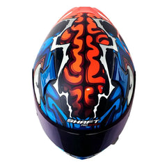 Casco Shaft Pro 612Dv Evo The Abisal Negro Azul Visor Iridium Azul 2