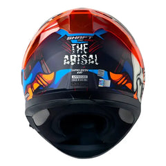 Casco Shaft Pro 612Dv Evo The Abisal Negro Azul Visor Iridium Azul 3