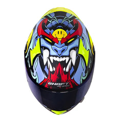 Casco Shaft Pro 612Dv Inside Soul Azul Rojo Visor Iridium Azul 2