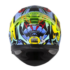 Casco Shaft Pro 612Dv Inside Soul Azul Rojo Visor Iridium Azul 3