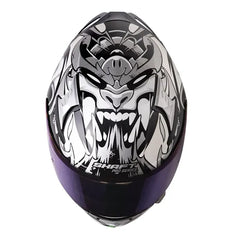 Casco Shaft Pro 612Dv Inside Soul Blanco Visor Iridium Azul 2