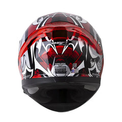 Casco Shaft Pro 612Dv Inside Soul Rojo Oscuro Gris Visor Iridium Rojo 3