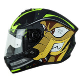 Casco Spartan Draken Csa Nostra Gris Amarillo