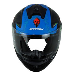 Casco Spartan Draken Csa Nostra Gris Azul 2