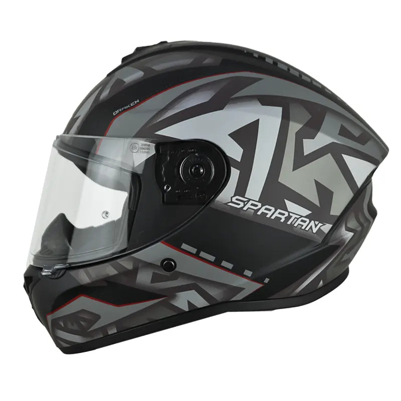 Casco Spartan Draken S Jolly Negro Gris