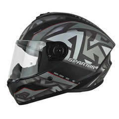 Casco Spartan Draken S Jolly Negro Gris