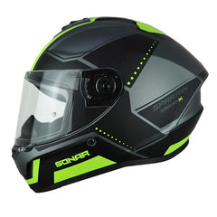 Casco Spartan Draken S Sonar Negro Gris Verde