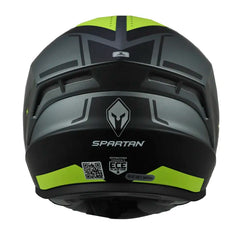 Casco Spartan Draken S Sonar Negro Gris Amarillo 3