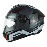 Casco Spartan Draken S Sonar Negro Gris Blanco