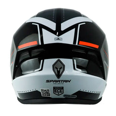 Casco Spartan Draken S Sonar Negro Gris Blanco 3