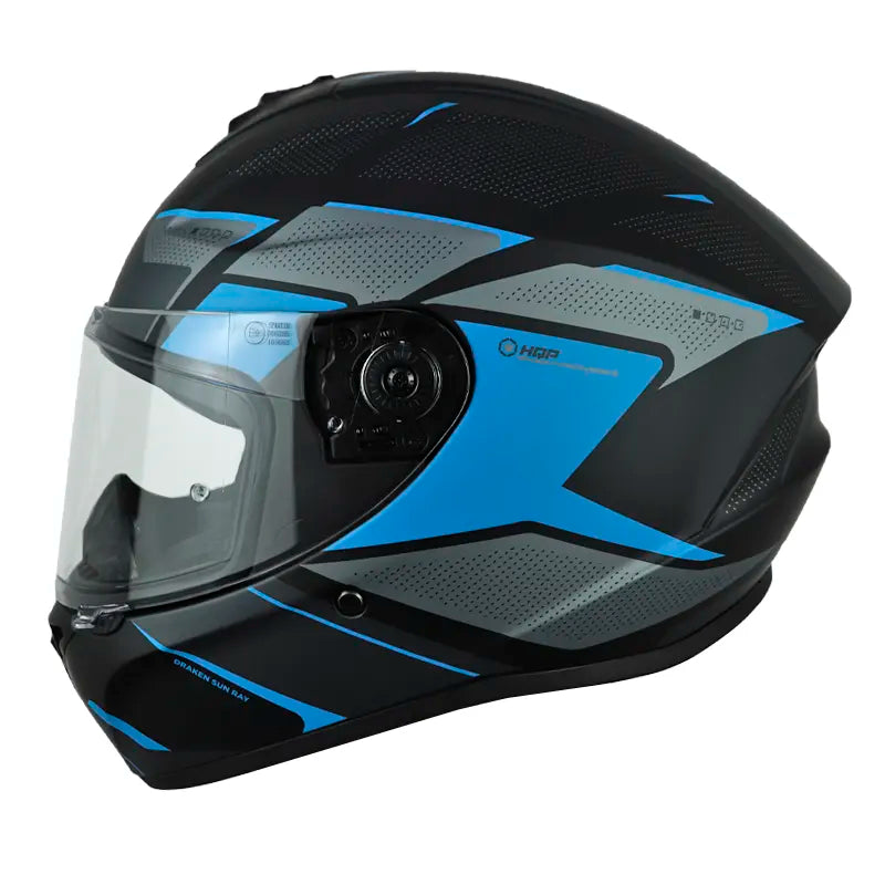 Casco Spartan Draken S Sun Ray Negro Azul
