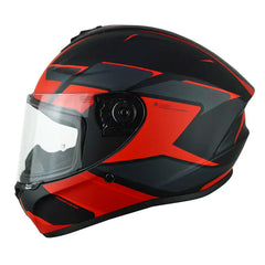 Casco Spartan Draken S Sun Ray Negro Rojo