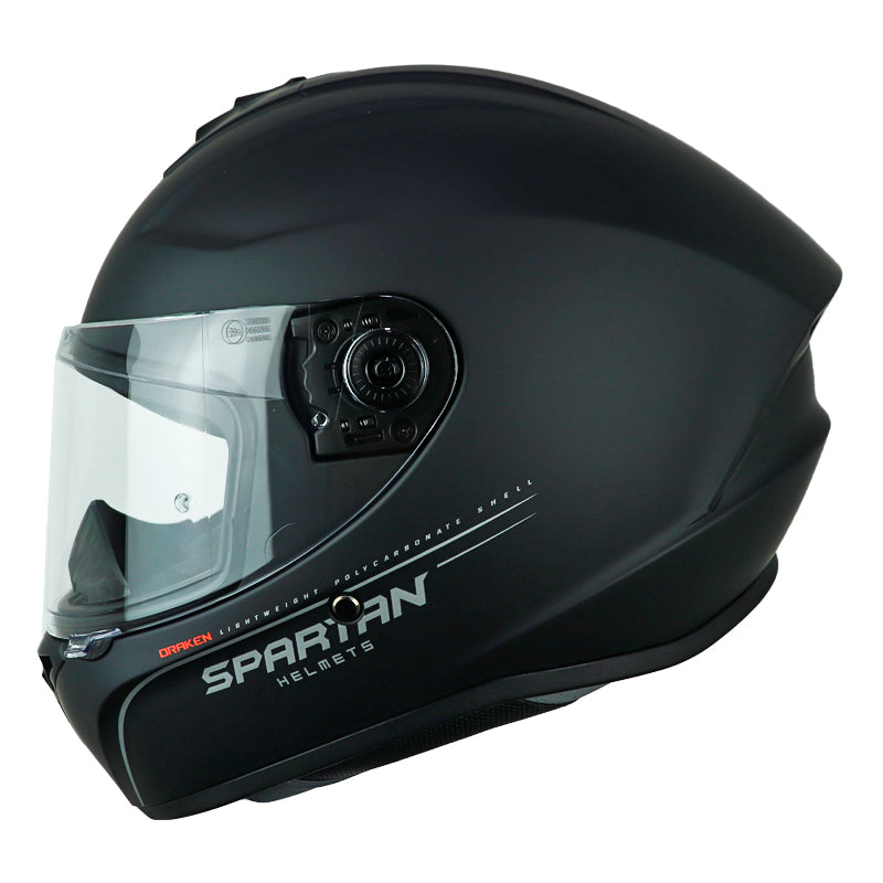 Casco Spartan Draken Solid A1 Negro –