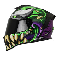 Casco XSports V151 Hulk Morado Verde