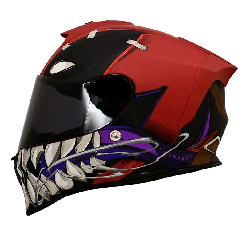 Casco XSports V151 Venompool Negro Rojo