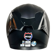 Casco Edge Racer Solid Negro Morado