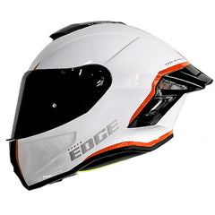 Casco Edge Shanghai Rush Blanco Naranja