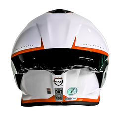 Casco Edge Shanghai Rush Blanco Naranja