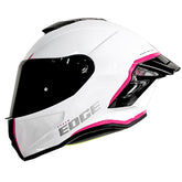 Casco Edge Shanghai Rush Blanco Rosado
