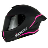 Casco Edge Shanghai Rush Negro Rosado