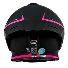 Casco Edge Shanghai Rush Negro Rosado