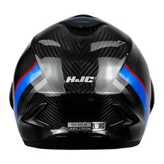 Casco Hjc F100 Carbon Stan Mc21 Negro Azul