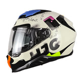 Casco Hjc F71 Faco Mc28 Azul Rosado
