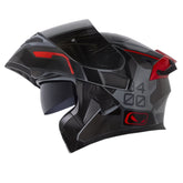 Casco Hro 3400Dv Evo Switch Gris Negro Visor Iridium Silver