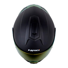 Casco Hro 3480Dv Evo Solid V2 Negro Fucsia Visor Iridium Morado